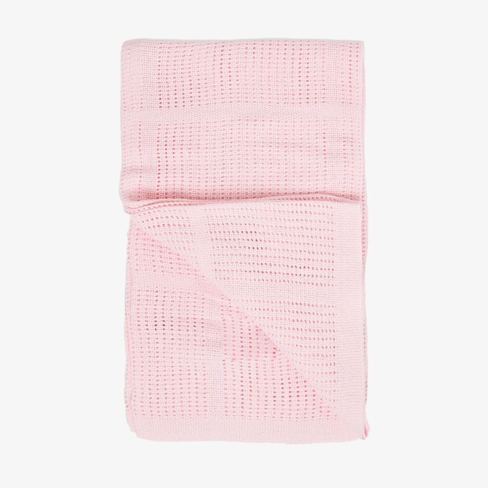 Cotton Cellular Woven Baby Blanket